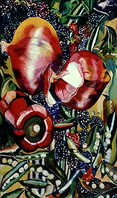 Floating, 3’x5’ oil painting, 1974