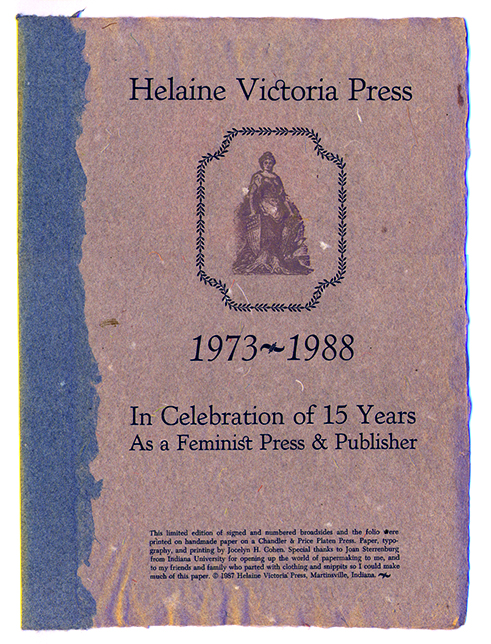 Helaine Victoria Press Folio Cover